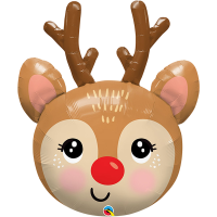 Supershape Red Nosed Reindeer Head